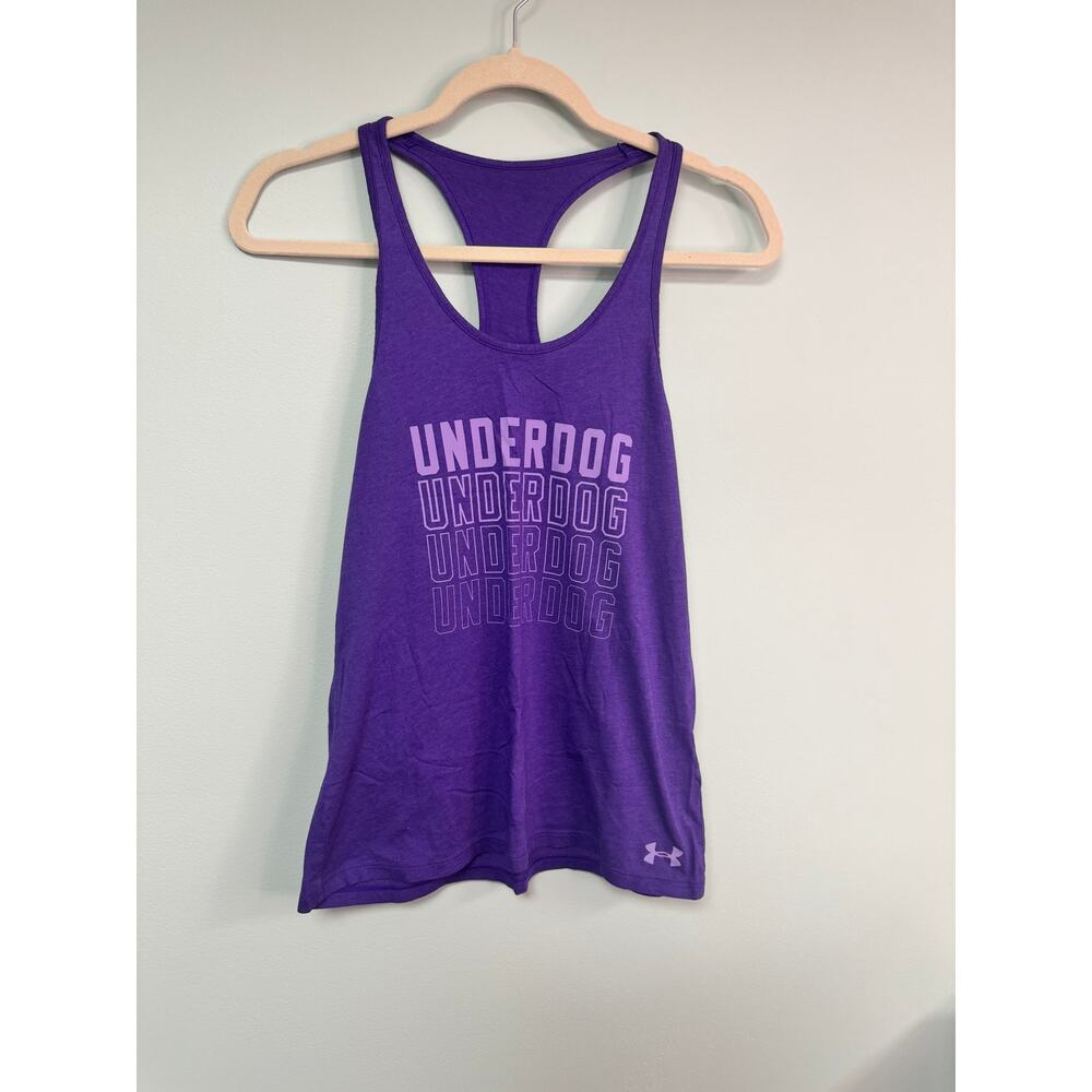 EUC! Under Armour Underdog Racerback Tank- Purple - Small